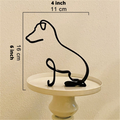 ArtZ® Iron Dog and Cat Sculptures - Pastoral Dog