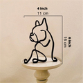 ArtZ® Iron Dog and Cat Sculptures - Bulldog