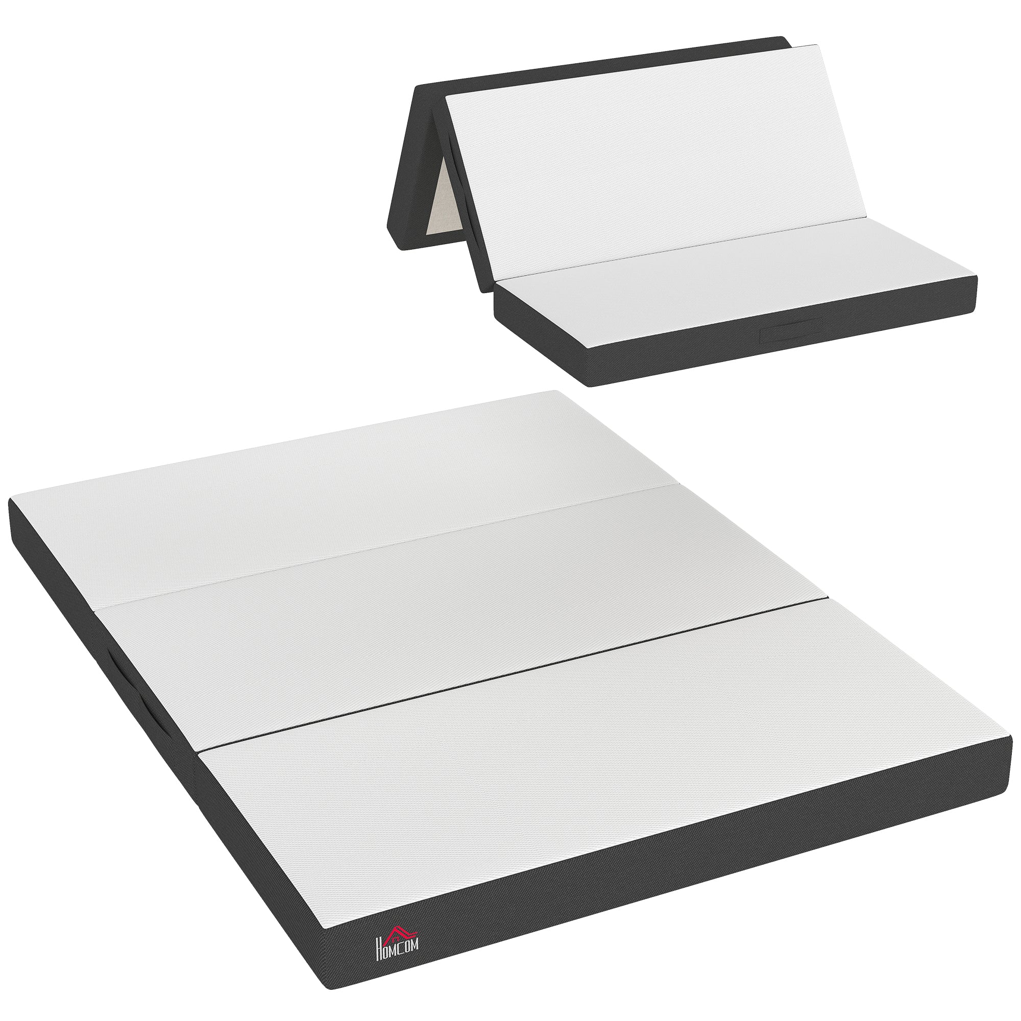 6-inch Trifold Memory Foam Mattress with Cooling Gel Topper, Queen 80" x 60" x 6"