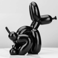 ArtZ® Balloon Dog Doing Business Sculpture - Black