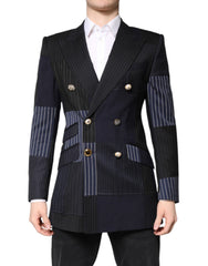 Men's Multicolor Patchwork Jacket Coat Suit Blazer