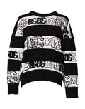 Women's Logo-Print Cashmere Sweater Black