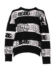 Women's Logo-Print Cashmere Sweater Black