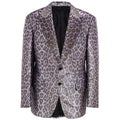 Men's Purple Viscose Blazer Clothing