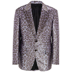 Men's Purple Viscose Blazer Clothing