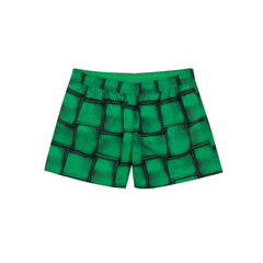 Men's Green Polyamide Swim Shorts
