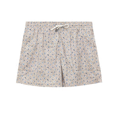 Men's Beige Polyester Swim Shorts