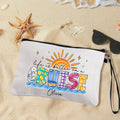 Neceser de maquillaje personalizado Life Is Better On A Cruise con pulsera y nombre Accesorios de viaje Regalo de cumpleaños para mujeres amantes de los cruceros