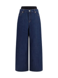 7for Slouchy Cotton Denim Jeans — Blue