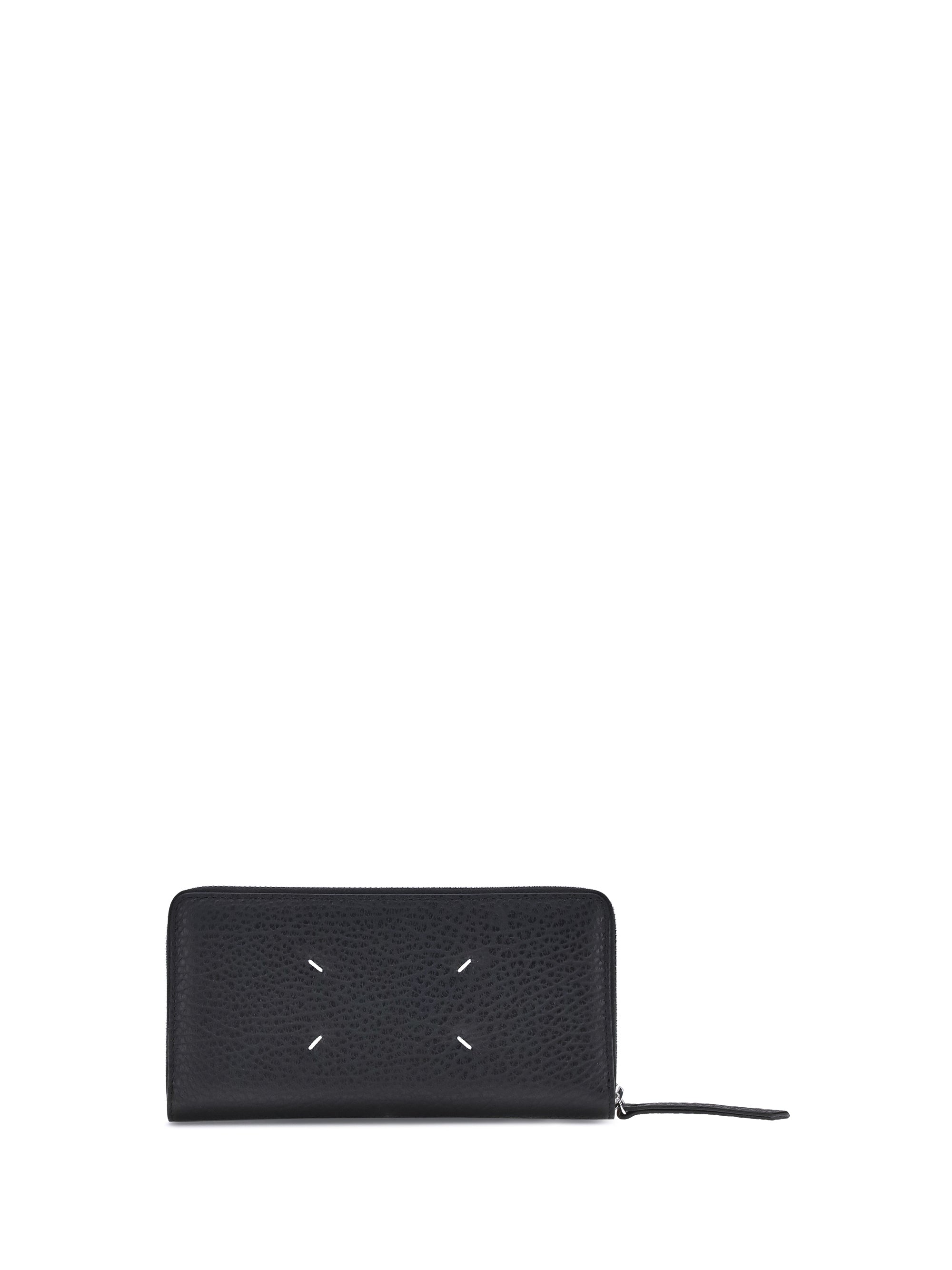 Maison Margiela Embossed Calf Leather Wallet — Black