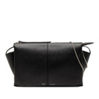 Trifold Leather Clutch On Chain