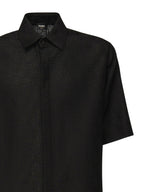 Fendi Shirts Black Linen - L