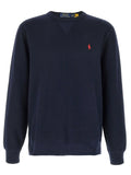 Polo Ralph Lauren Logo-Embroidered Cotton Fleece Sweatshirt — Navy