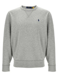 Polo Ralph Lauren Logo-Embroidered Cotton Blend Sweatshirt — Gray