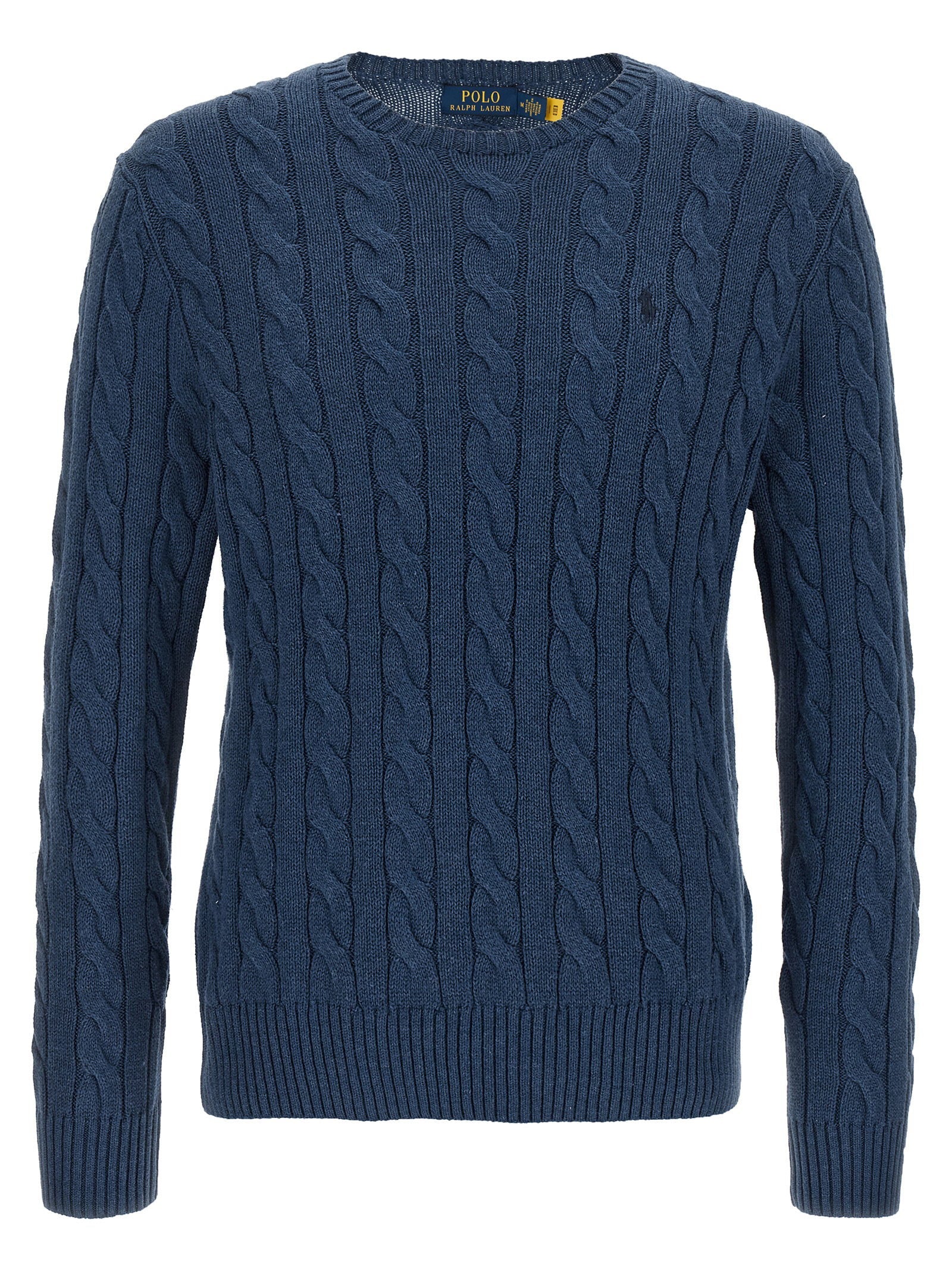 Polo Ralph Lauren Cable-Knit Cotton Sweater — Navy
