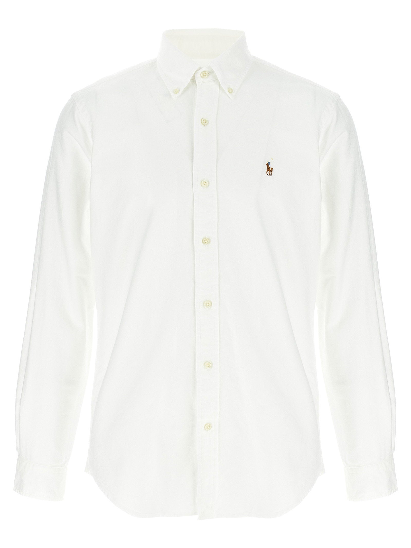 Polo Ralph Lauren Button-Down Oxford Cotton Shirt — White