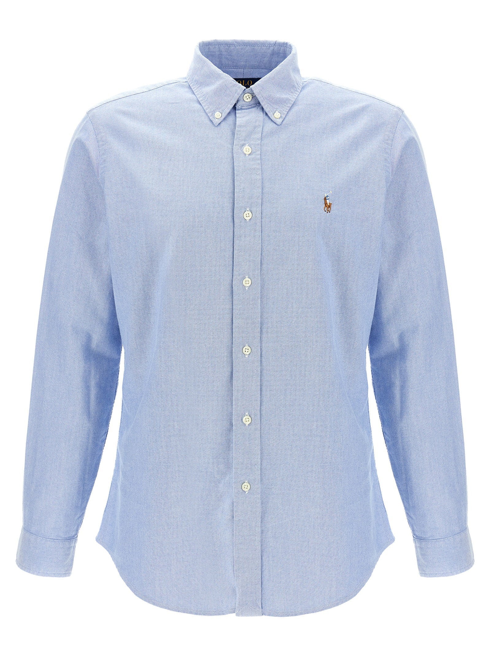 Polo Ralph Lauren Cotton Oxford Shirt — Light Blue