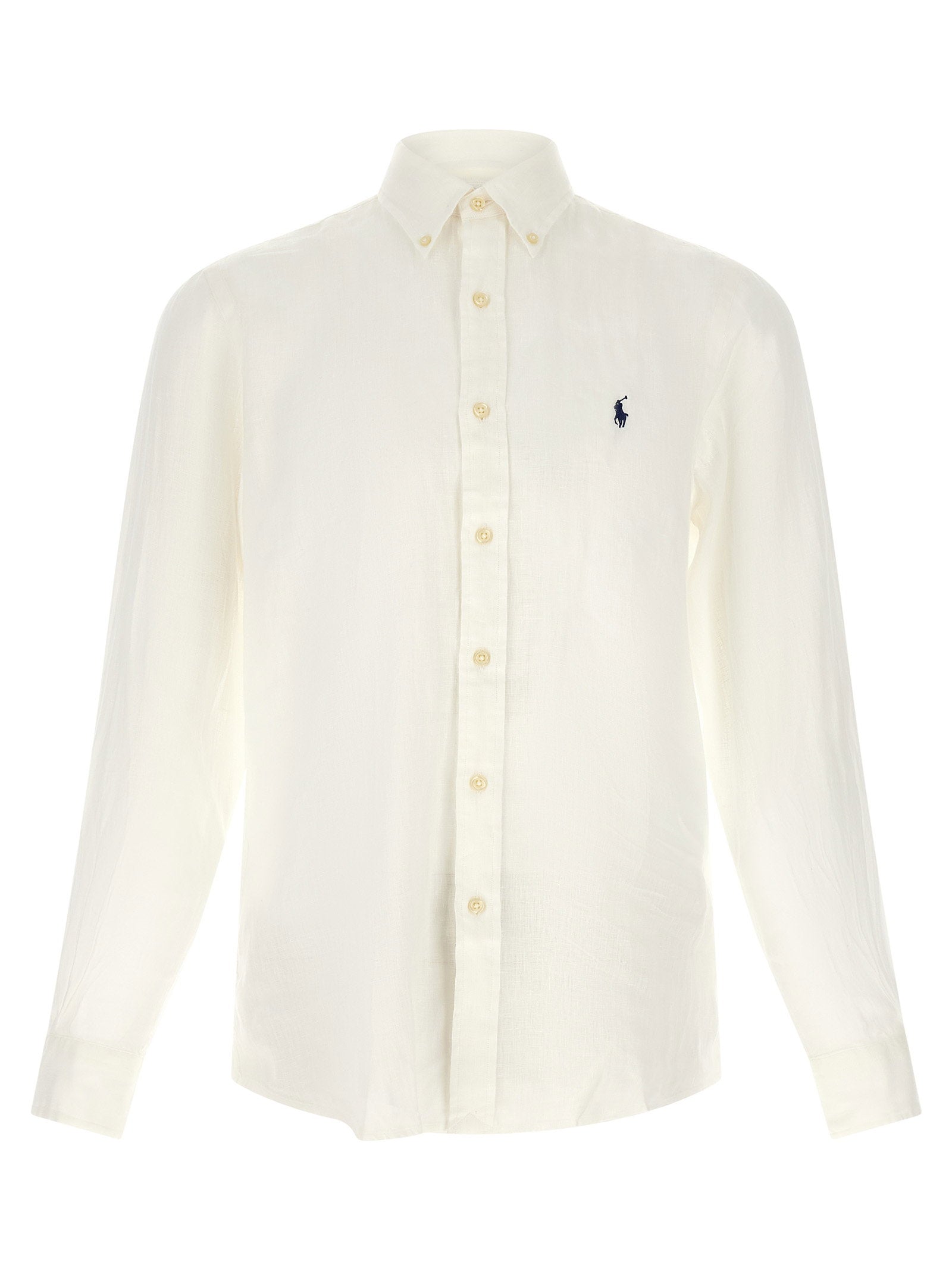 Polo Ralph Lauren Linen Shirt — Cream