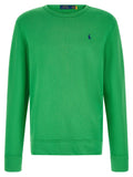 Polo Ralph Lauren Logo-Embroidered Loopback Cotton Sweatshirt — Green