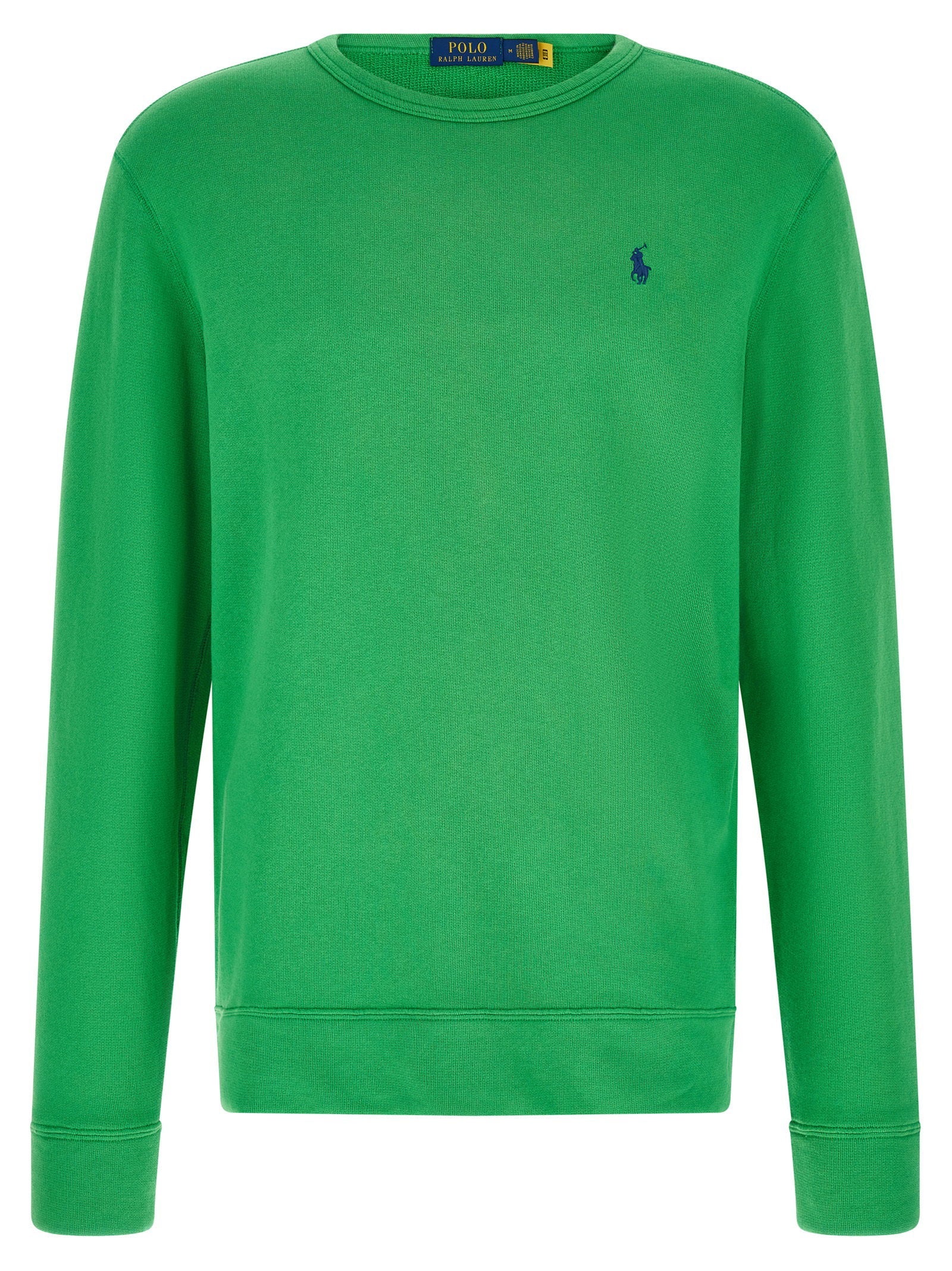 Polo Ralph Lauren Logo-Embroidered Loopback Cotton Sweatshirt — Green