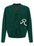 Polo Ralph Lauren Intarsia Logo Cardigan — Green