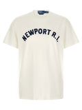 Polo Ralph Lauren Embroidered Logo T-Shirt — Cream