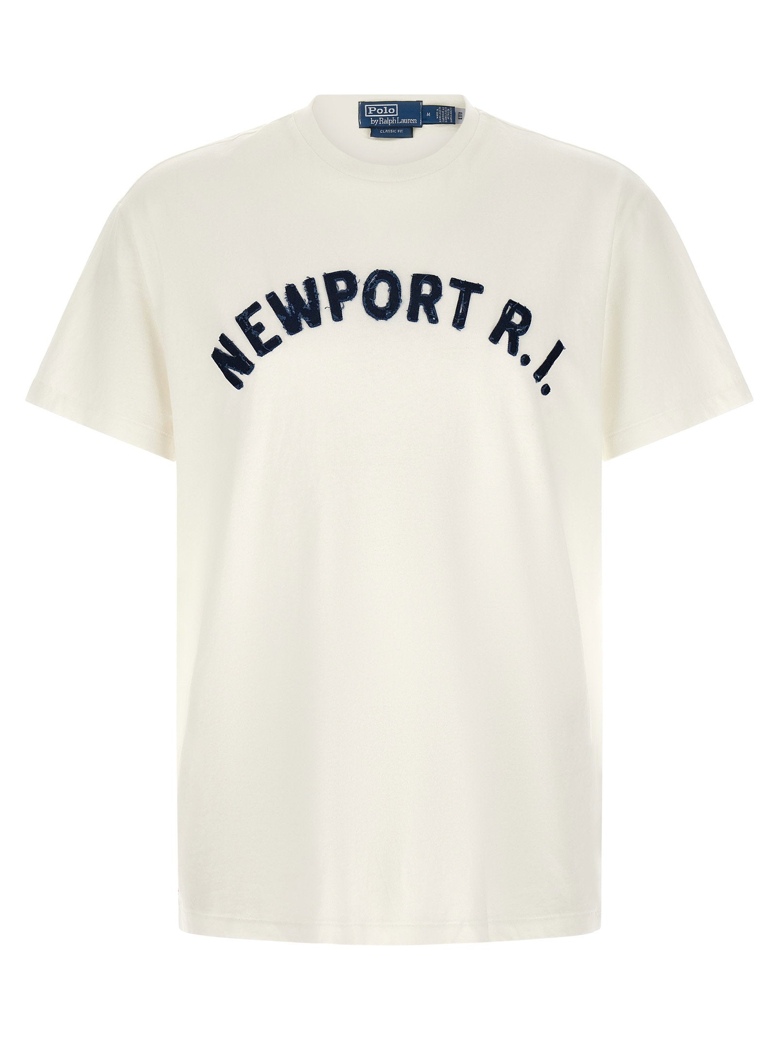 Polo Ralph Lauren Embroidered Logo T-Shirt — Cream