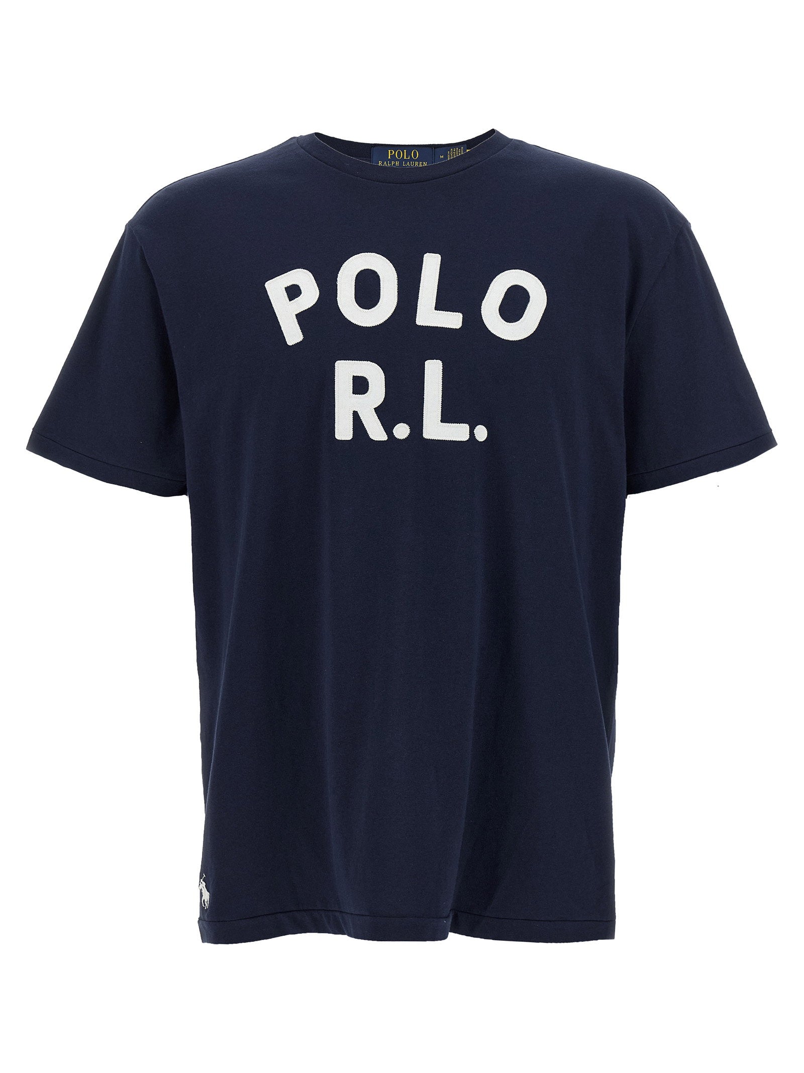 Polo Ralph Lauren Logo-Embroidered T-Shirt — Navy