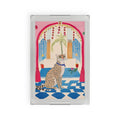 Whimsical Leopard in Vibrant Room Serving Tray