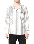 Men's Lounge Shirt White Cotton