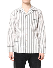 Men's Lounge Shirt White Cotton