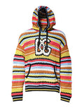 Men's Multicolor Striped Cotton-Blend Hoodie Cashmere Nylon Clothing