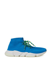 Men's Blue Cotton Athletic Sneakers