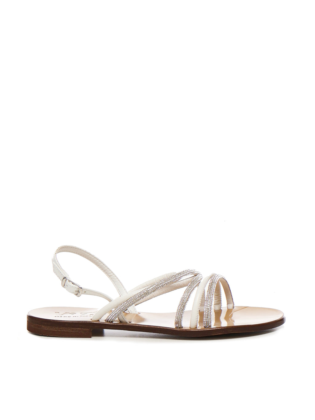 V° 73 Sandals Silver/off White Polyurethane - 37
