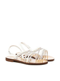 V° 73 Sandals Silver/off White Polyurethane - 37