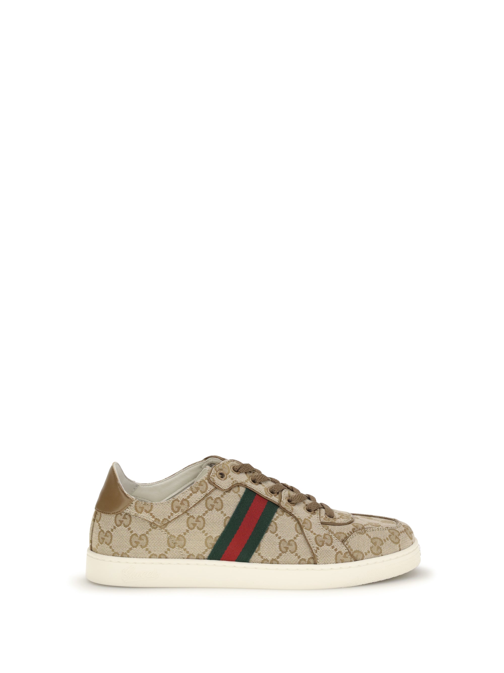 Gucci GG Fabric Low-Top Sneaker — Beige