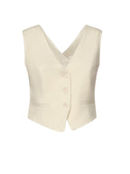 Dondup Jackets White Viscose Linen - 40