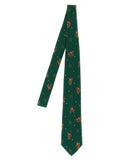 Polo Ralph Lauren Equestrian-Print Silk Necktie — Green
