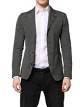 Black White Patterned Men Suit Coat Blazer And Polyester Wool Viscose