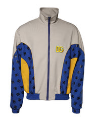 Men's Multicolor Polyester Full Zip Bomber Jacket Clothing