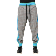 Multicolor Cotton Men Jogger Sweatpants Pants Elastane
