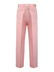 Men's Light Pink Cotton Pants