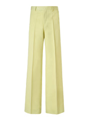 Men's Lime Yellow Polyester Pants