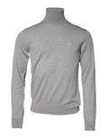 Men's Virgin Wool Turtleneck Gray