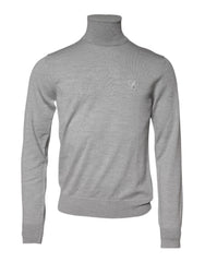 Men's Virgin Wool Turtleneck Gray