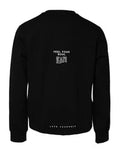 Men's Logo-Print Cotton Sweatshirt Black Polyester Sweatshirts