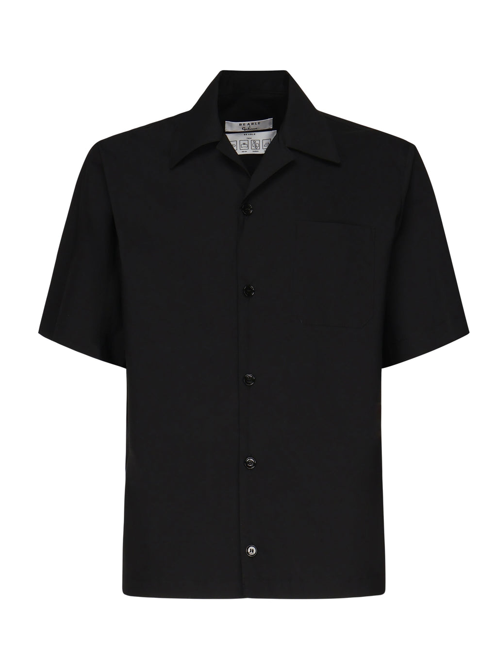 BeAble Shirts Black Cotton Polyamide Elastane