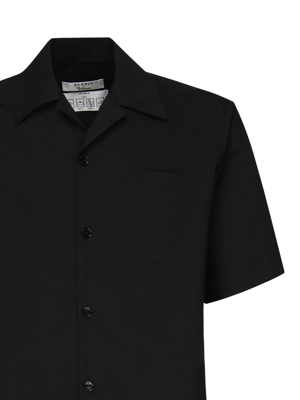 BeAble Shirts Black Cotton Polyamide Elastane