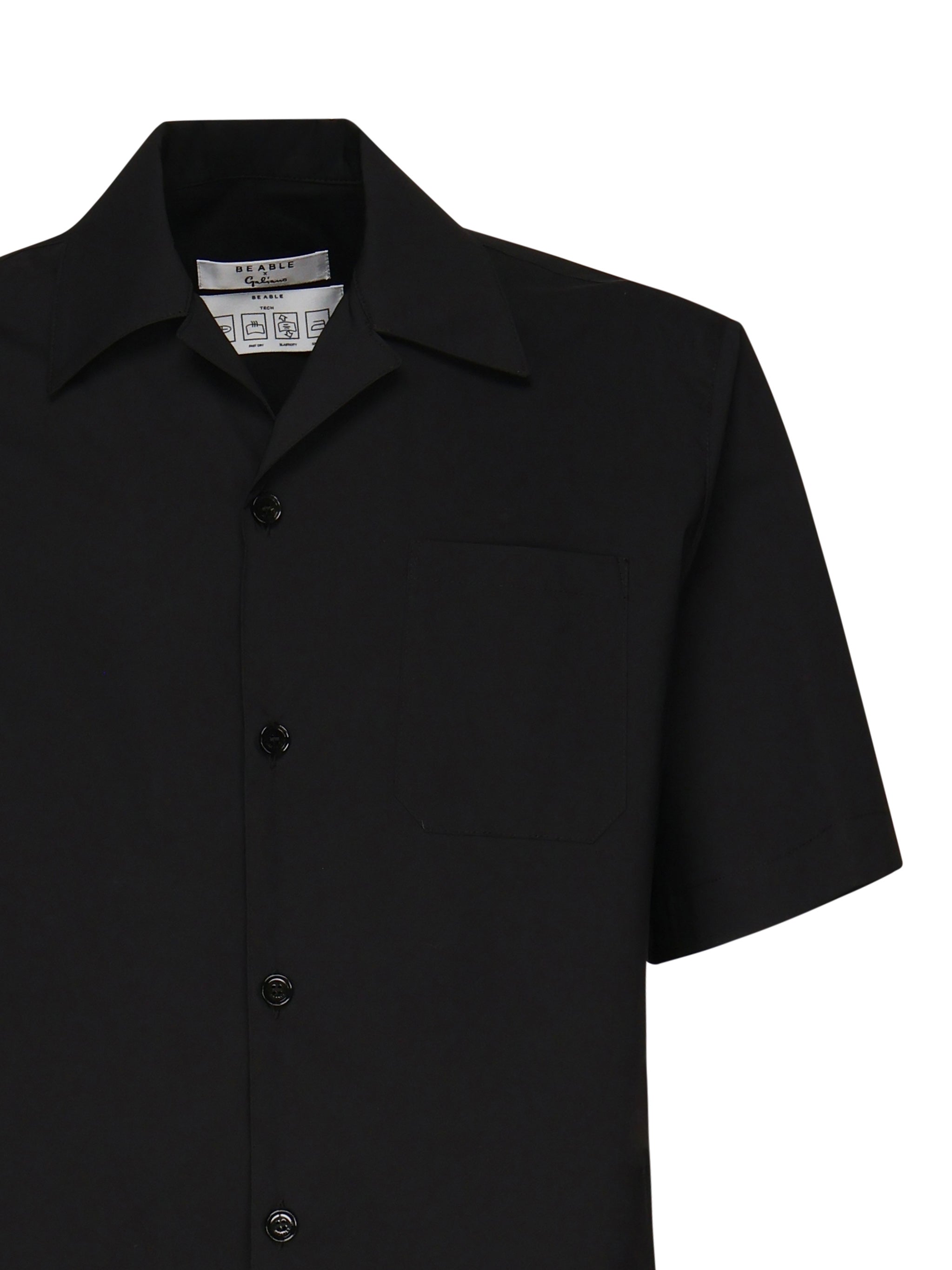 BeAble Shirts Black Cotton Polyamide Elastane