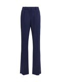 Balenciaga Slim Tailored Merino Wool Trousers — Navy